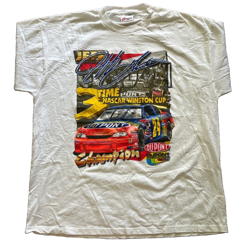Vint 90's Double Sided JEFF GORDON #24 Nascar 3 Time Champion Winston Cup 2XL